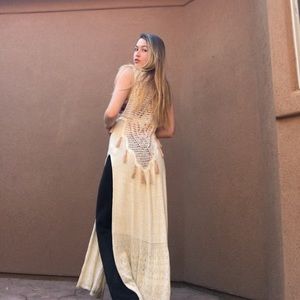 🦋 Free People Crochet Butterfly Vest